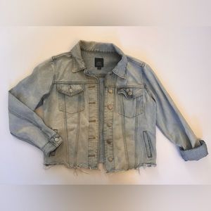 Light-wash Crop Jean Jacket